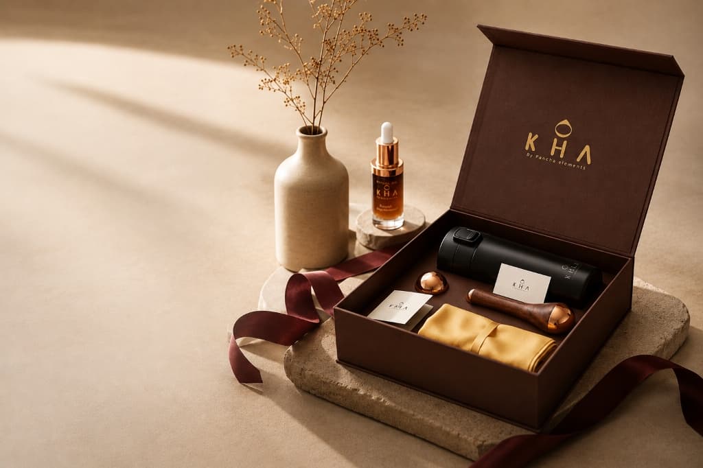 Luxury Ayurvedic wellness gift box